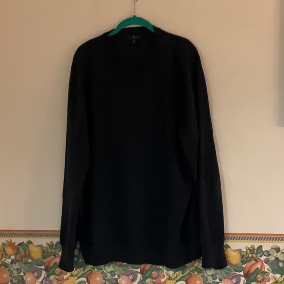 Brooks Brothers Men's Cotton Crewneck Sweater, Size XL, Navy - Picture 2 of 7